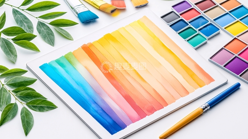 高清大图下载【趣麦麦图】彩色水彩画作品