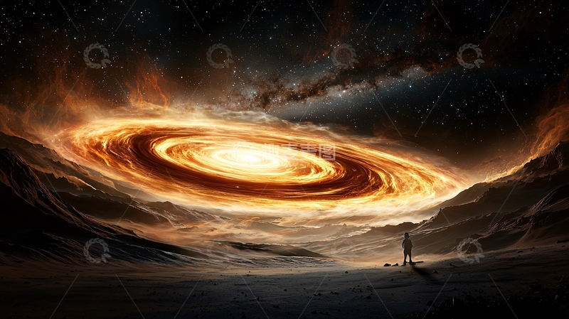 高清大图下载【趣麦麦图】火焰漩涡中心的亮光