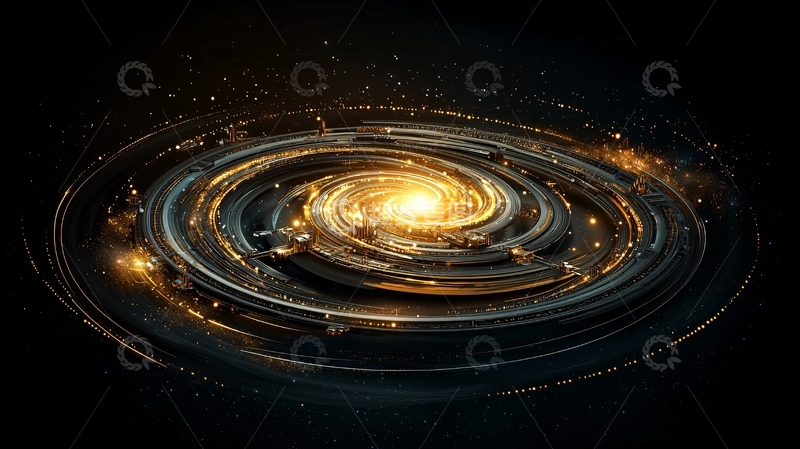 高清大图下载【趣麦麦图】宇宙中心发光漩涡