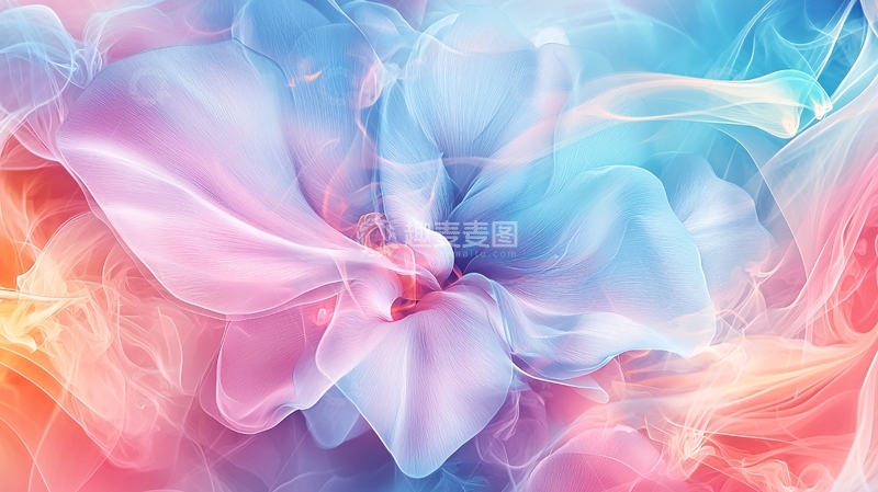 高清大图下载【趣麦麦图】彩色烟雾梦幻背景