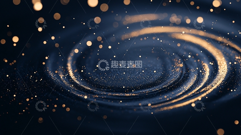 高清大图下载【趣麦麦图】金色涟漪水波背景素材