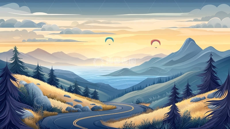 高清大图下载【趣麦麦图】风景油画风格