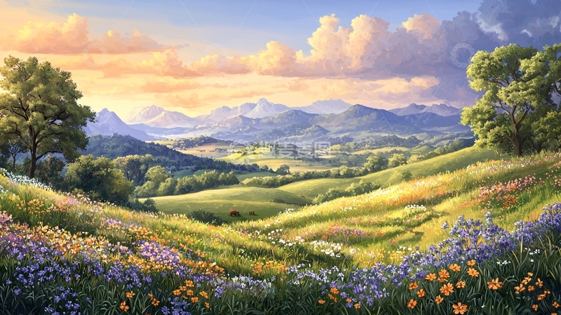 高清大图下载【趣麦麦图】唯美田园风光5