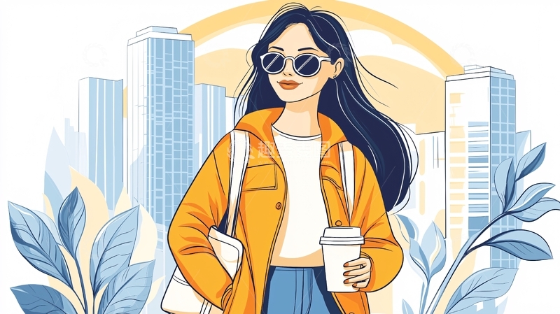 高清大图下载【趣麦麦图】时尚都市女性