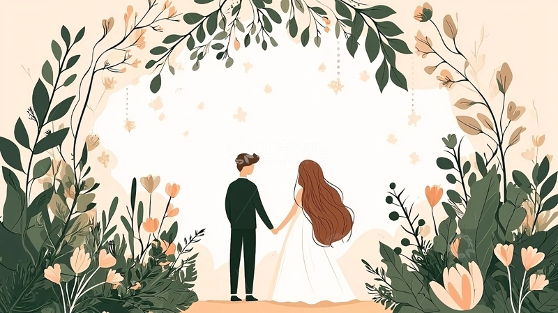 高清大图下载【趣麦麦图】手绘婚礼高清图片