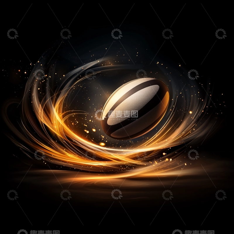 高清大图下载【趣麦麦图】橄榄球运动的能量爆发