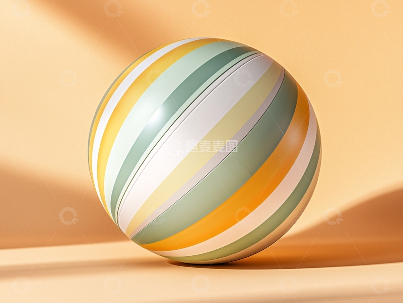 高清大图下载【趣麦麦图】彩色条纹球体