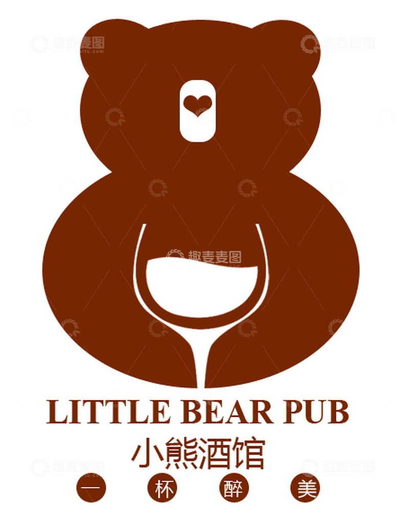 小熊酒馆标志
