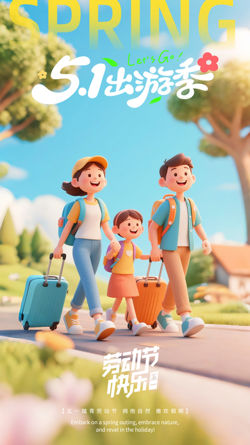 五一劳动节一家人出游