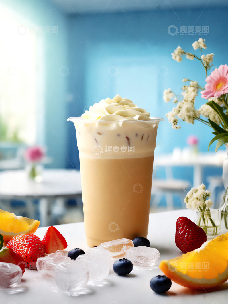 高清大图下载【趣麦麦图】夏日冰爽奶茶冷饮摄影素材8