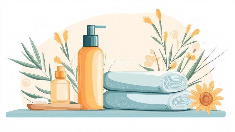 高清大图下载【趣麦麦图】洗浴用品静物摆拍