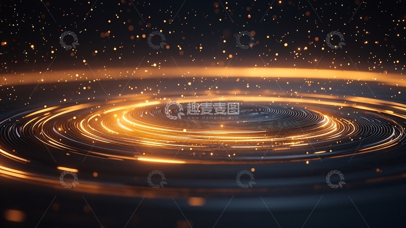 高清大图下载【趣麦麦图】光圈环绕动态背景素材