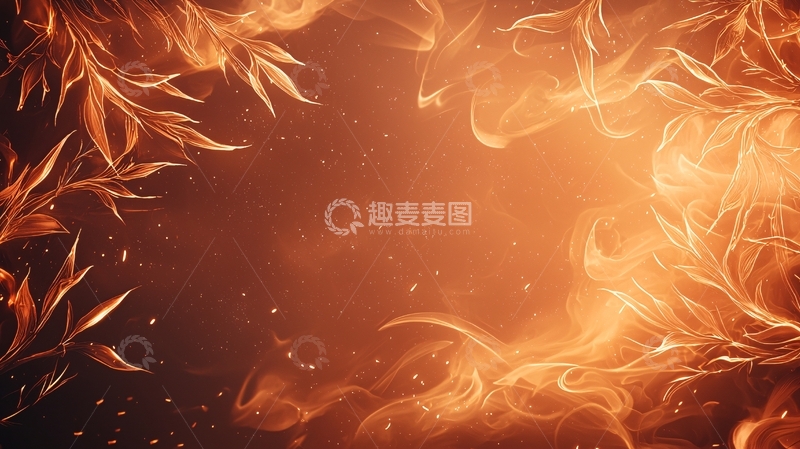 高清大图下载【趣麦麦图】火焰与烟雾的艺术背景