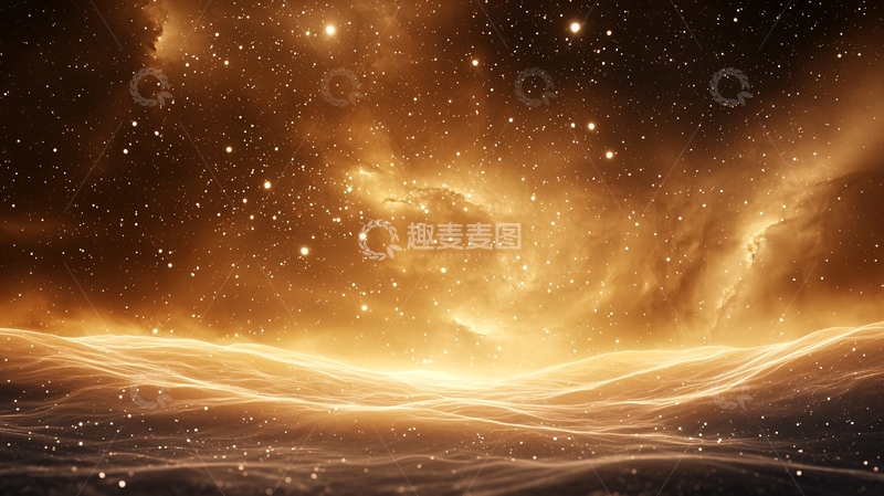 高清大图下载【趣麦麦图】星空下的神秘沙漠