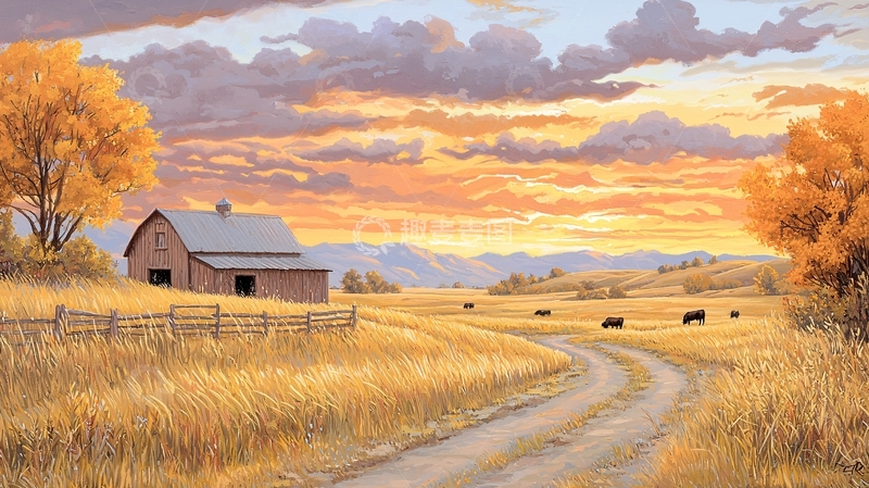 高清大图下载【趣麦麦图】乡村田园风光