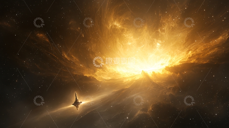 高清大图下载【趣麦麦图】星际探索：宇宙深处的神秘星云