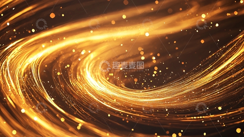 高清大图下载【趣麦麦图】金色光晕旋转背景