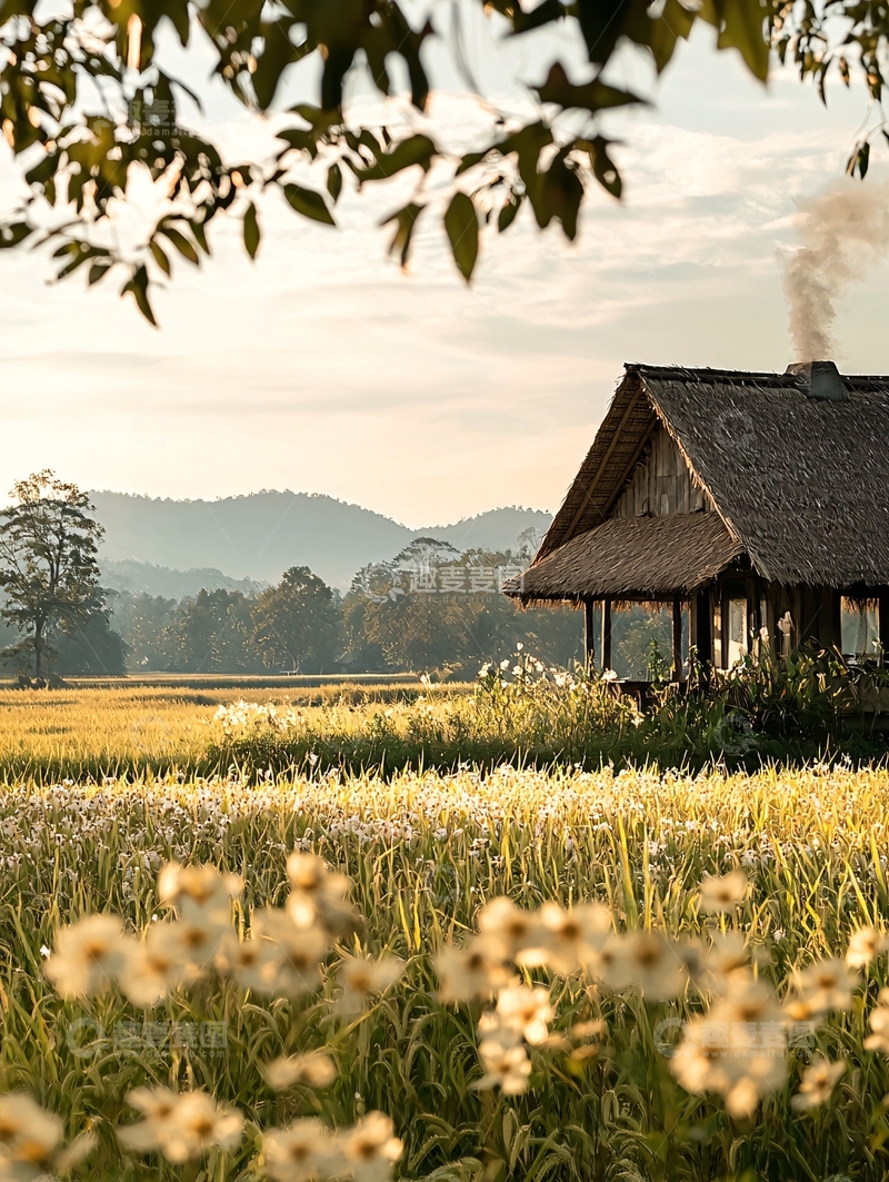 高清大图下载【趣麦麦图】田园风光小屋