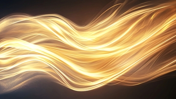 金色波浪抽象艺术背景