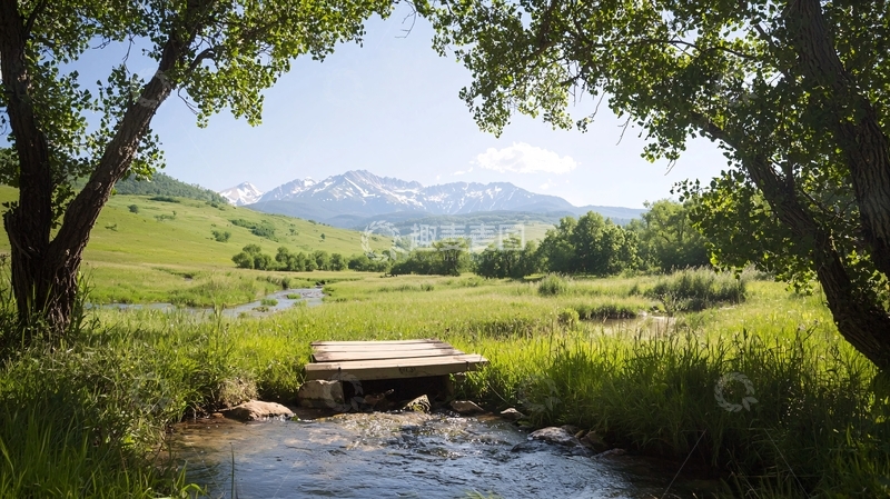 高清大图下载【趣麦麦图】阳光明媚的田园风光