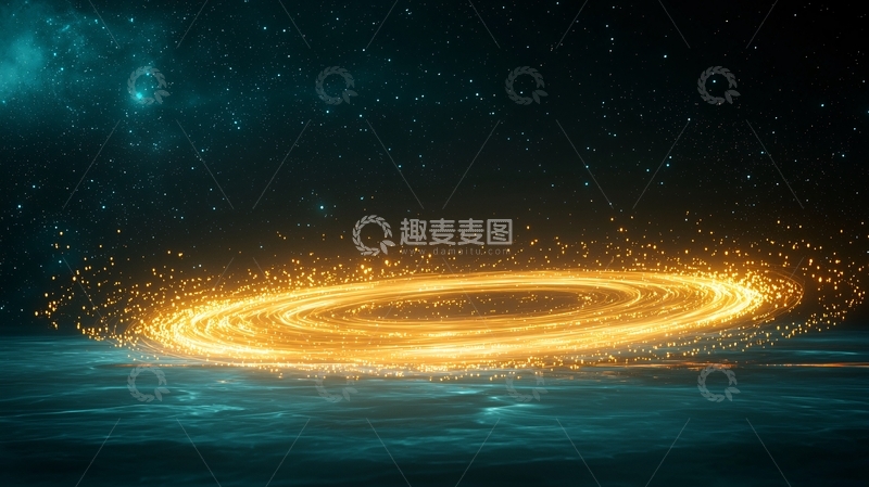 高清大图下载【趣麦麦图】星河漩涡夜景背景