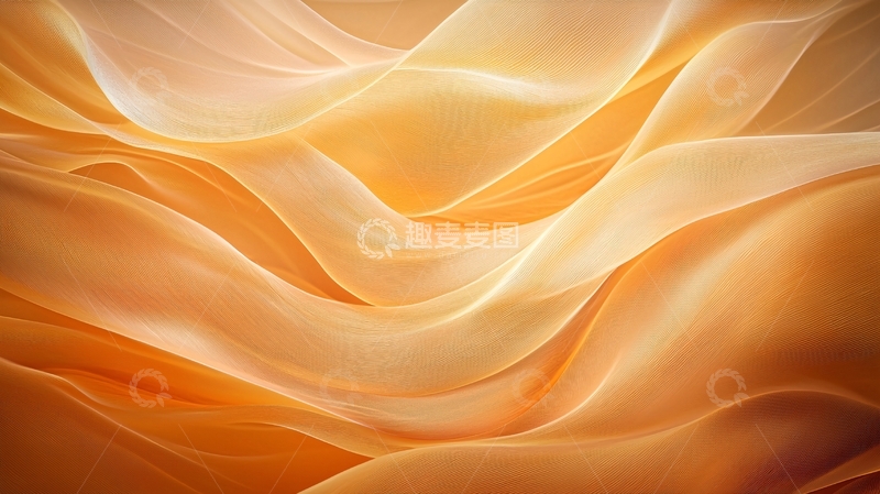 高清大图下载【趣麦麦图】橙色波纹抽象背景