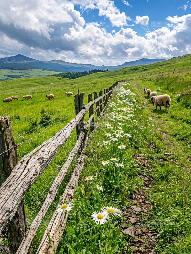 高清大图下载【趣麦麦图】绿草如茵的牧场