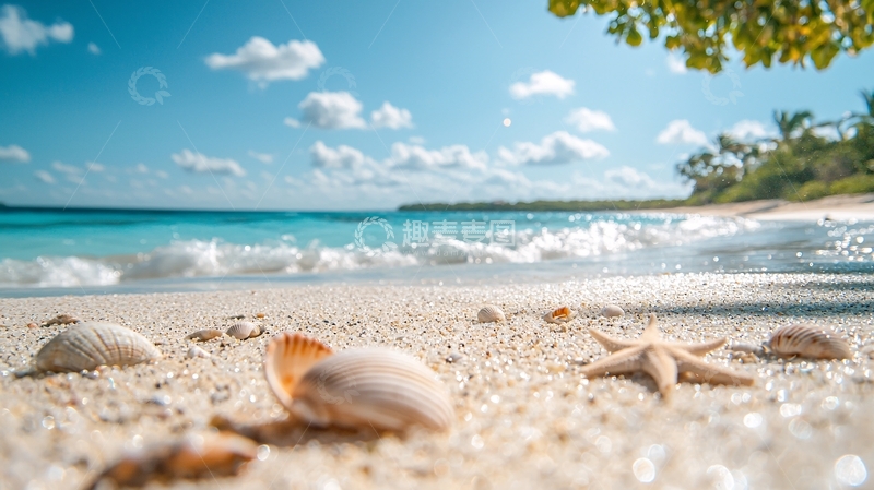 高清大图下载【趣麦麦图】热带海滩风景如画