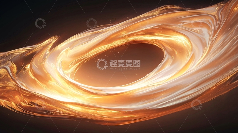 高清大图下载【趣麦麦图】金色漩涡背景素材