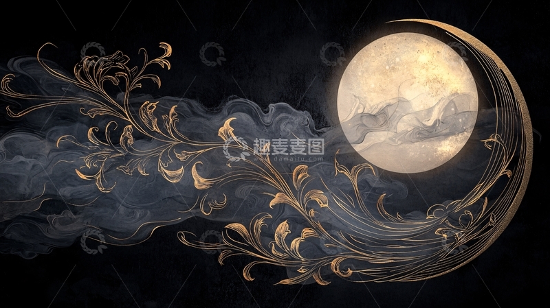 高清大图下载【趣麦麦图】月光下的神秘花卉