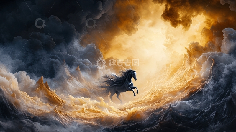 高清大图下载【趣麦麦图】奔腾骏马高清图片