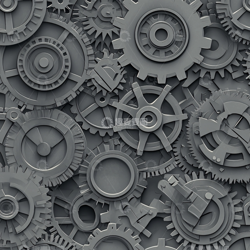 高清大图下载【趣麦麦图】机械齿轮背景素材