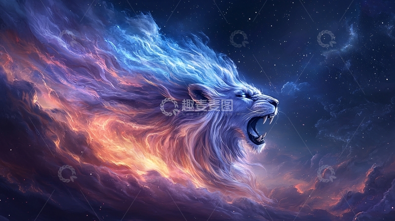 高清大图下载【趣麦麦图】火焰狮子头高清图片