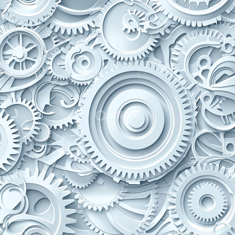 高清大图下载【趣麦麦图】机械齿轮背景图案