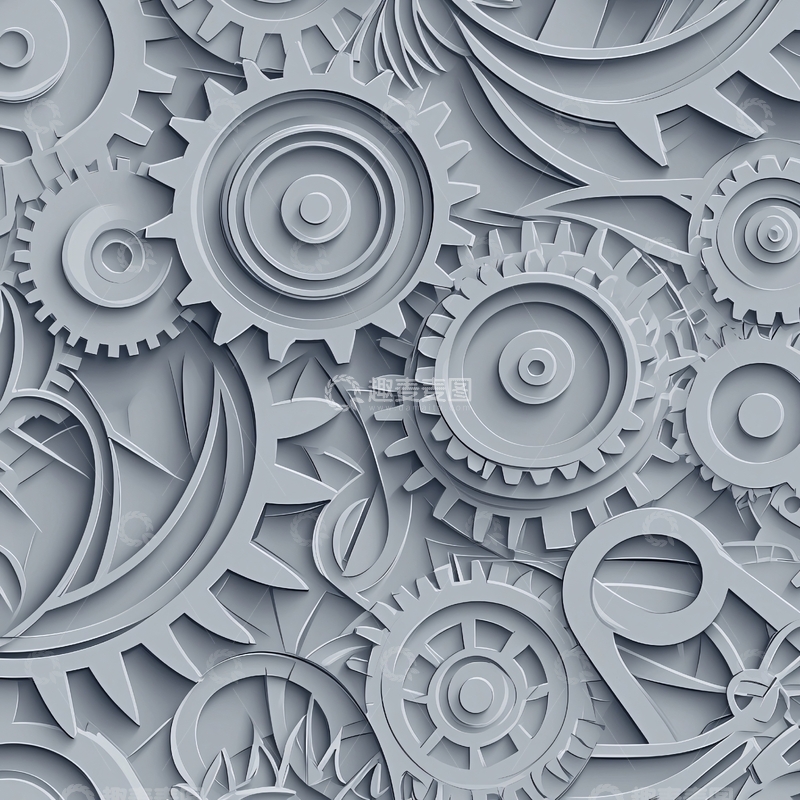 高清大图下载【趣麦麦图】机械齿轮背景图案素材