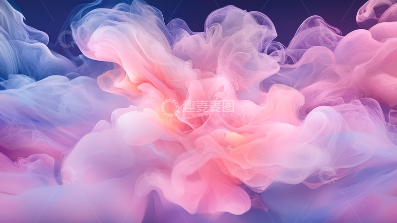 高清大图下载【趣麦麦图】梦幻色彩流动抽象背景