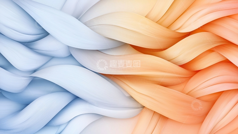高清大图下载【趣麦麦图】柔和渐变色波浪纹理背景