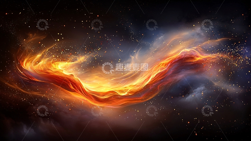 高清大图下载【趣麦麦图】星云火焰状高清图片