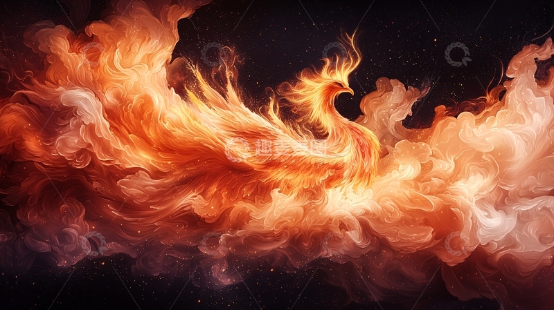 高清大图下载【趣麦麦图】浴火重生的凤凰