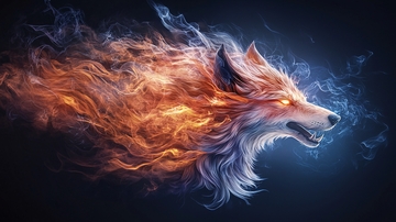 火焰与冰霜的狐狸