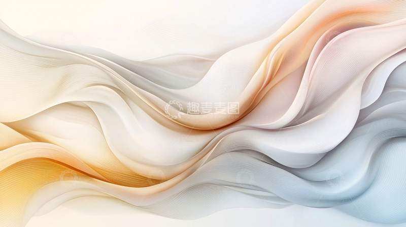 高清大图下载【趣麦麦图】柔和渐变波浪纹理背景