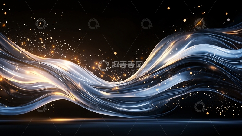 高清大图下载【趣麦麦图】流光溢彩的动态波纹背景