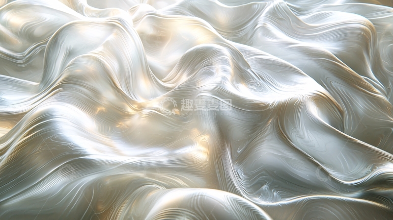 高清大图下载【趣麦麦图】流动金属质感抽象背景
