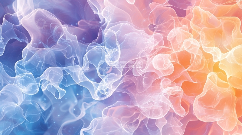 高清大图下载【趣麦麦图】梦幻色彩流动抽象背景