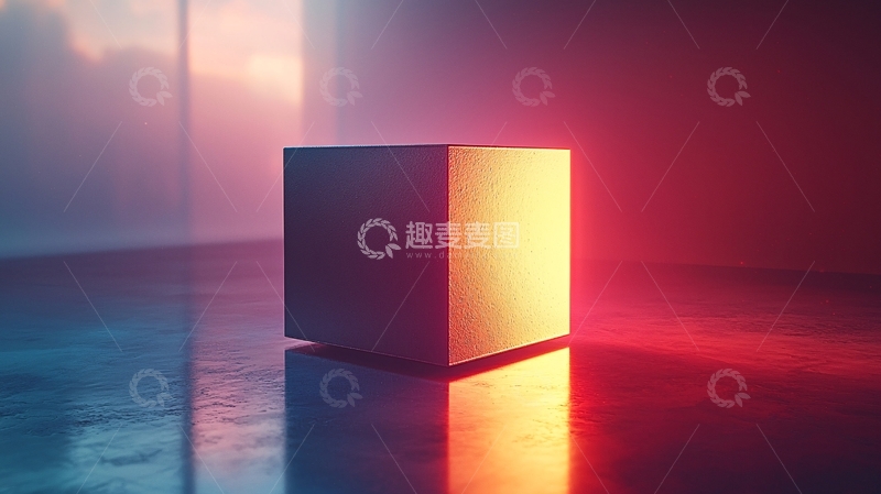高清大图下载【趣麦麦图】光影中的立方体