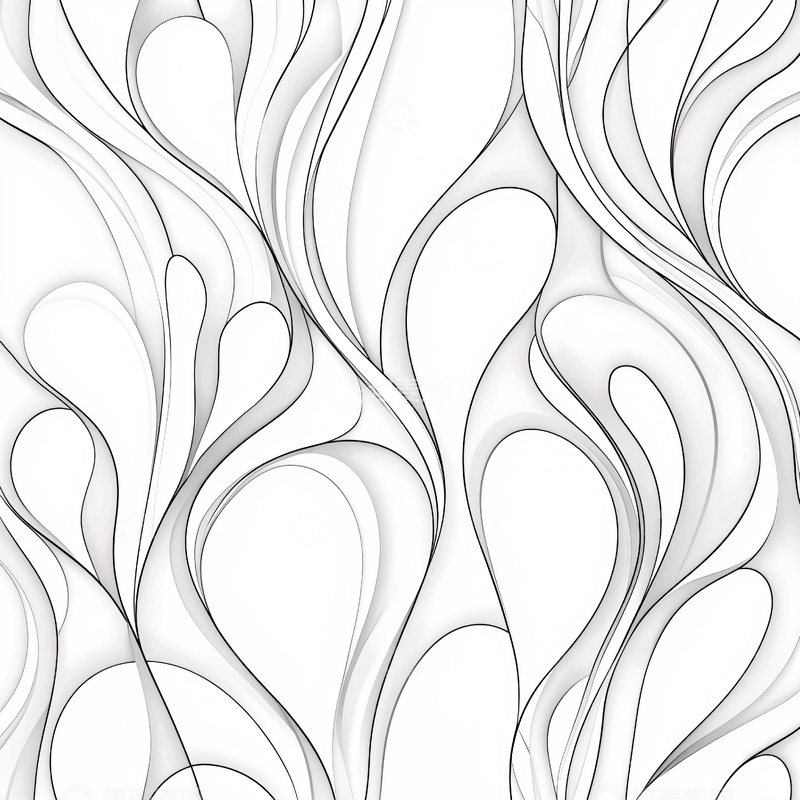 高清大图下载【趣麦麦图】抽象线条艺术背景图案