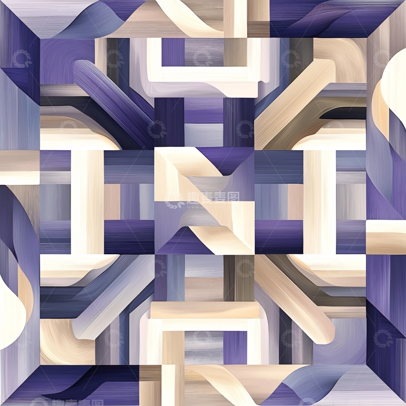高清大图下载【趣麦麦图】抽象几何线条艺术背景