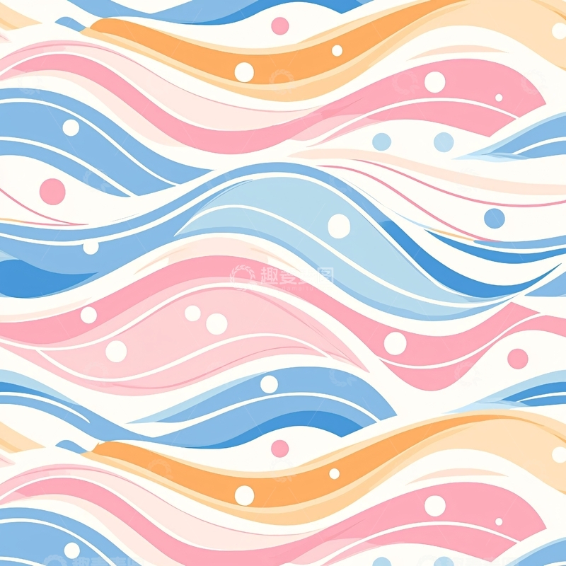 高清大图下载【趣麦麦图】抽象波浪线条背景图案