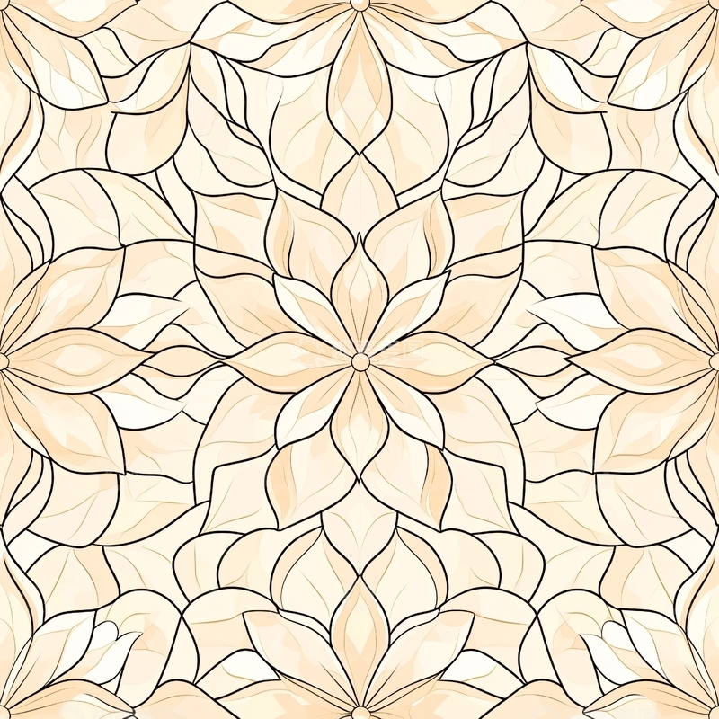 高清大图下载【趣麦麦图】抽象花卉图案背景素材