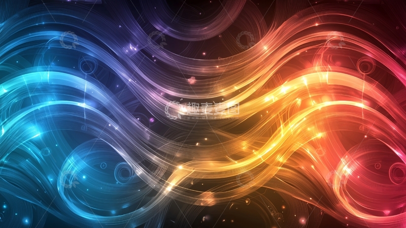 高清大图下载【趣麦麦图】色彩流动抽象艺术背景